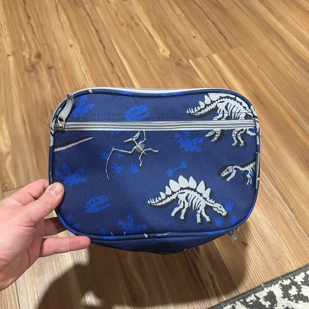 Travelers Club Blue Dinosaur Print Lunch Box
